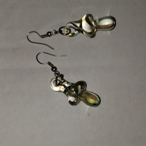 Glass Mushroom Earrings